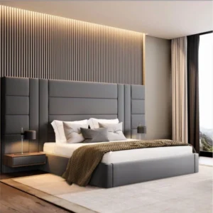 A cama Viena é a escolha ideal para quem procura elegância, conforto e sofisticação no seu quarto.