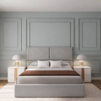 A cama Bell foi concebida para quem valoriza conforto, elegância e funcionalidade no quarto.